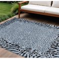 thumbnail image 1 of HomeRoots 607641 8 x 10 ft. Blue Animal Print Washable Indoor & Outdoor Rectangle Area Rug, 1 of 1