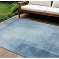 thumbnail image 1 of HomeRoots 608091 8 x 10 ft. Blue Geometric Washable Indoor & Outdoor Rectangle Area Rug, 1 of 1