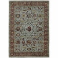 thumbnail image 1 of 2' X 3' Blue and Green Oriental Power Loom Area Rug, 1 of 5