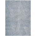 thumbnail image 1 of HomeRoots 597007 8 x 10 ft. Denim Blue & Ivory Abstract Washable Indoor & Outdoor Rectangle Area Rug, 1 of 1