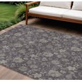 thumbnail image 1 of 8' X 10' Taupe And Beige Floral Washable Indoor Outdoor Area Rug, 1 of 5