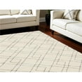 thumbnail image 1 of HomeRoots  8 x 10 ft. Geometric Shag Rectangle Area Rug, Ivory & Gray, 1 of 1