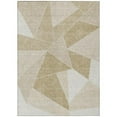thumbnail image 1 of HomeRoots 579532 8 x 10 ft. Geometric Washable Indoor & Outdoor Rectangle Area Rug, Beige, Tan & Ivory, 1 of 1