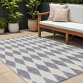 thumbnail image 1 of HomeRoots 577100 8 x 10 ft. Geometric Washable Indoor & Outdoor Rectangle Area Rug, Purple & Lilac, 1 of 5