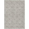 thumbnail image 1 of HomeRoots 583639 8 x 10 ft. Geometric Washable Indoor & Outdoor Rectangle Area Rug, Taupe & Ivory, 1 of 1