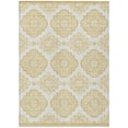 thumbnail image 1 of HomeRoots 591684 8 x 10 ft. Gold & Ivory Medallion Washable Indoor & Outdoor Rectangle Area Rug, 1 of 1