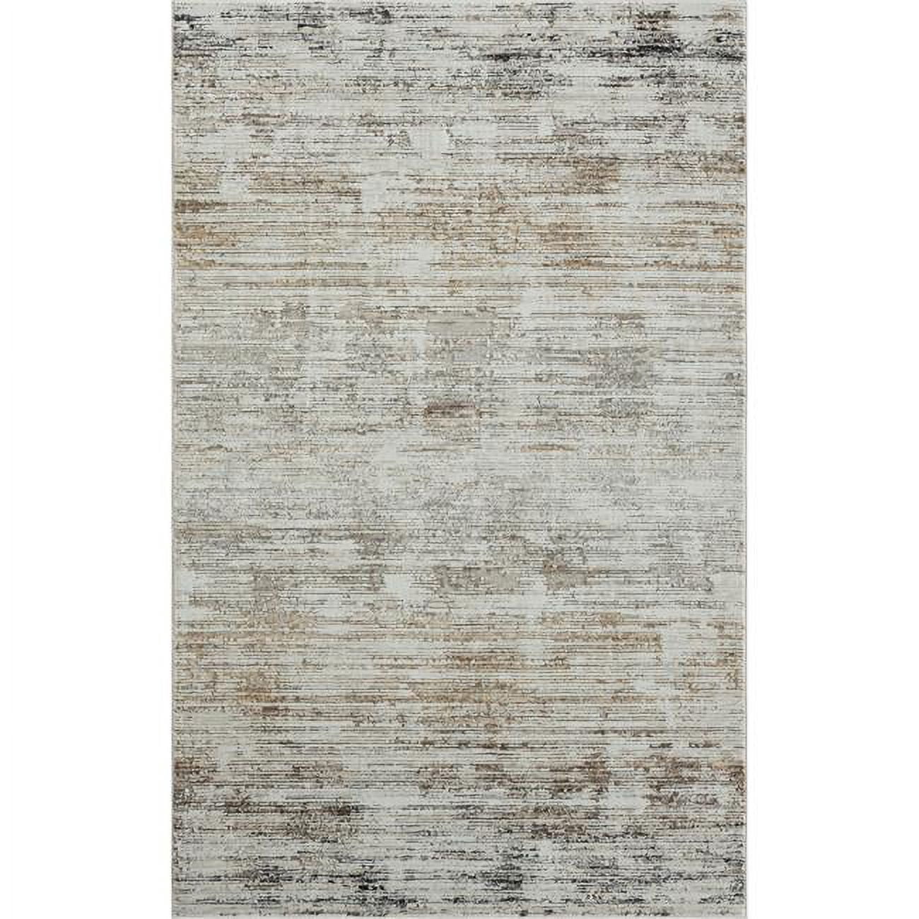 HomeRoots 8 x 10 ft. Gray Abstract Distressed Rectangle Area Rug - Gray ...