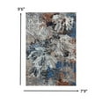 thumbnail image 1 of HomeRoots  8 x 10 ft. Gray Abstract Foliage Area Rug - Gray - 8' x 10', 1 of 1