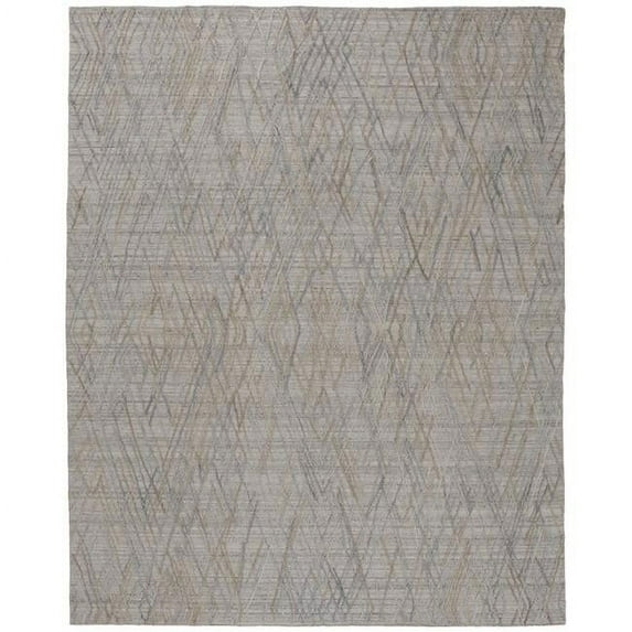 HomeRoots 8 x 10 ft. Gray & Blue Abstract Hand Woven Rectangle Area Rug - Gray and Blue - 8 x 10 ft.