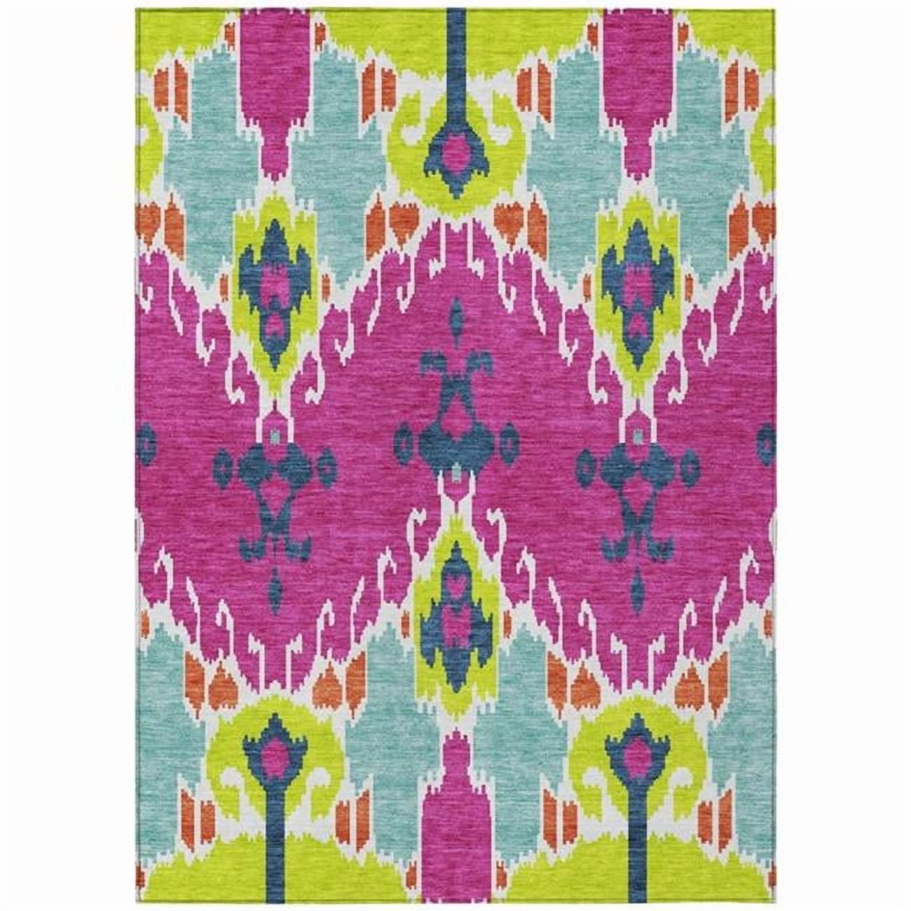 HomeRoots Ikat Indoor Outdoor Area Rug