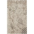 thumbnail image 1 of HomeRoots  8 x 10 ft. Ivory & Gray Abstract Power Loom Distressed Rectangle Area Rug - Ivory and Gray - 8 x 10 ft., 1 of 1
