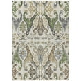 thumbnail image 1 of HomeRoots 605286 8 x 10 ft. Ivory, Green & Brown Floral Washable Indoor & Outdoor Rectangle Area Rug, 1 of 1