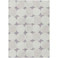 thumbnail image 1 of HomeRoots 591042 8 x 10 ft. Lavender Beige & Ivory Abstract Washable Indoor & Outdoor Rectangle Area Rug, 1 of 1
