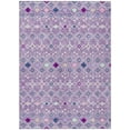 thumbnail image 1 of HomeRoots 612199 8 x 10 ft. Lavender, Ivory & Blue Geometric Washable Indoor & Outdoor Rectangle Area Rug, 1 of 1