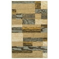 thumbnail image 1 of HomeRoots  8 x 10 ft. Light Blue & Beige Patchwork Power Loom Stain Resistant Rectangle Area Rug - Light Blue and Beige - 8 x 10 ft., 1 of 1