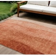thumbnail image 1 of 8' X 10' Red Copper And Terra Cotta Ombre Washable Indoor Outdoor Area Rug, 1 of 5