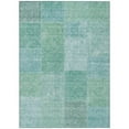 thumbnail image 1 of HomeRoots 580697 8 x 10 ft. Patchwork Washable Indoor & Outdoor Rectangle Area Rug, Teal Blue, Sage & Green, 1 of 1
