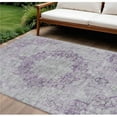 thumbnail image 1 of HomeRoots 607923 8 x 10 ft. Purple Floral Medallion Washable Indoor & Outdoor Rectangle Area Rug, 1 of 1