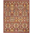 thumbnail image 1 of HomeRoots  8 x 10 ft. Red Floral Power Loom Rectangle Area Rug - Red - 8 x 10 ft., 1 of 1