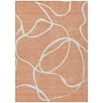 thumbnail image 1 of HomeRoots 597520 8 x 10 ft. Salmon & Ivory Abstract Washable Indoor & Outdoor Rectangle Area Rug, 1 of 1