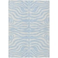 thumbnail image 1 of HomeRoots 600657 8 x 10 ft. Sky Blue & Ivory Animal Print Washable Indoor & Outdoor Rectangle Area Rug, 1 of 1