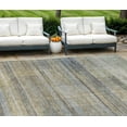 thumbnail image 1 of 8' X 10' Khaki Tan And Beige Striped Washable Indoor Outdoor Area Rug, 1 of 5