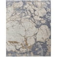 thumbnail image 1 of HomeRoots  8 x 10 ft. Tan & Blue Abstract Power Loom Distressed Rectangle Area Rug - Tan and Blue - 8 x 10 ft., 1 of 1