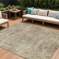 thumbnail image 1 of HomeRoots 630552 8 x 10 ft. Taupe & Beige Abstract Washable Indoor & Outdoor Rectangle Area Rug, 1 of 1
