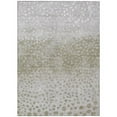thumbnail image 1 of HomeRoots 603110 8 x 10 ft. Taupe, Green & Ivory Abstract Washable Indoor & Outdoor Rectangle Area Rug, 1 of 1