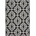 thumbnail image 1 of HomeRoots 8' x 11' Black and Gray Geometric Stain Resistant Indoor Outdoor Area Rug, 1 of 6