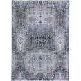 thumbnail image 1 of HomeRoots  8 x 11 ft. Blue Gray & Taupe Abstract Stain Resistant Rectangle Area Rug - Gray and Ivory, 1 of 1