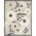 thumbnail image 1 of HomeRoots 505634 8 x 11 ft. Floral Stain Resistant Non Skid Rectangle Area Rug, Beige, 1 of 5