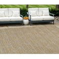 thumbnail image 1 of 8' X 11' Beige and Brown Geometric Distressed Indoor Outdoor Area Rug, 1 of 5