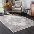 thumbnail image 1 of HomeRoots  8 x 11 ft. Gray Distressed Medallion Area Rug - Gray - 8' x 11', 1 of 1