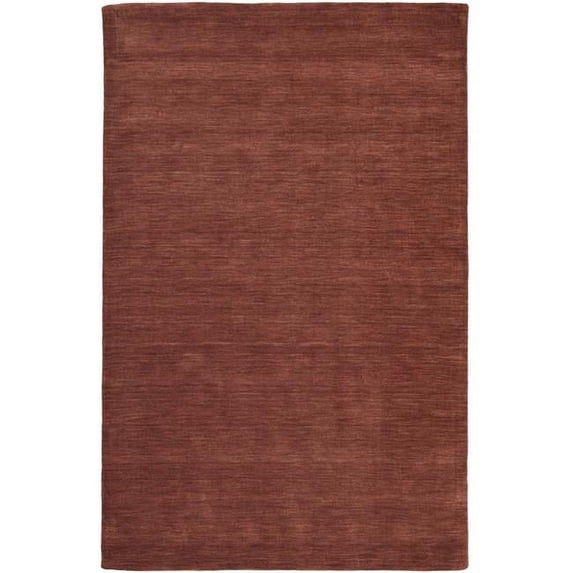 HomeRoots 8 x 11 ft. Orange & Red Wool Hand Woven Stain Resistant Rectangle Area Rug - Orange and Red - 8 x 11 ft.