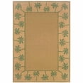 thumbnail image 1 of HomeRoots  8 x 11 ft. Stain Resistant Indoor & Outdoor Area Rug - Beige, 1 of 1