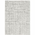 thumbnail image 1 of HomeRoots  8 x 11 ft. White & Gray Abstract Power Loom Stain Resistant Rectangle Area Rug - White and Gray, 1 of 1
