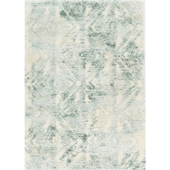8'10" x 13'" Polypropelene Ivory/Grey Area Rug
