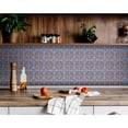 thumbnail image 1 of HomeRoots 400244 8 x 8 in. Blue Rust Zio Removable Peel & Stick Tiles, 1 of 9