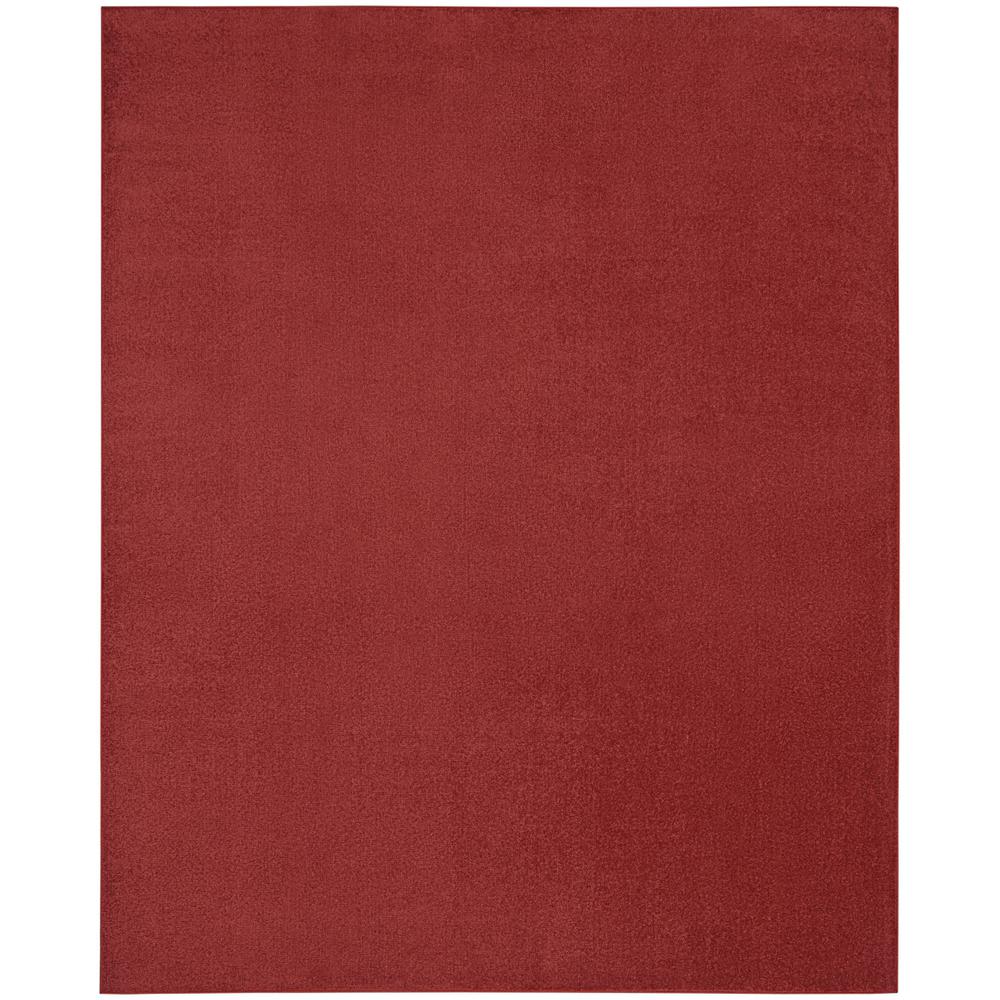 9' X 12' Brick Red Non Skid Indoor Outdoor Area Rug - Walmart.com