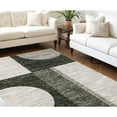 thumbnail image 1 of 9' X 12' Charcoal Grey And Ivory Geometric Power Loom Stain Resistant Area Rug, 1 of 9
