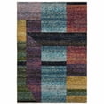 thumbnail image 1 of 9' X 12' Purple Blue Teal Gold Green Red And Pink Geometric Power Loom Stain Resistant Area Rug, 1 of 5