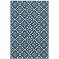 thumbnail image 1 of HomeRoots 9' X 13' Blue and Ivory Floral Stain Resistant Indoor Outdoor Area Rug, 1 of 5