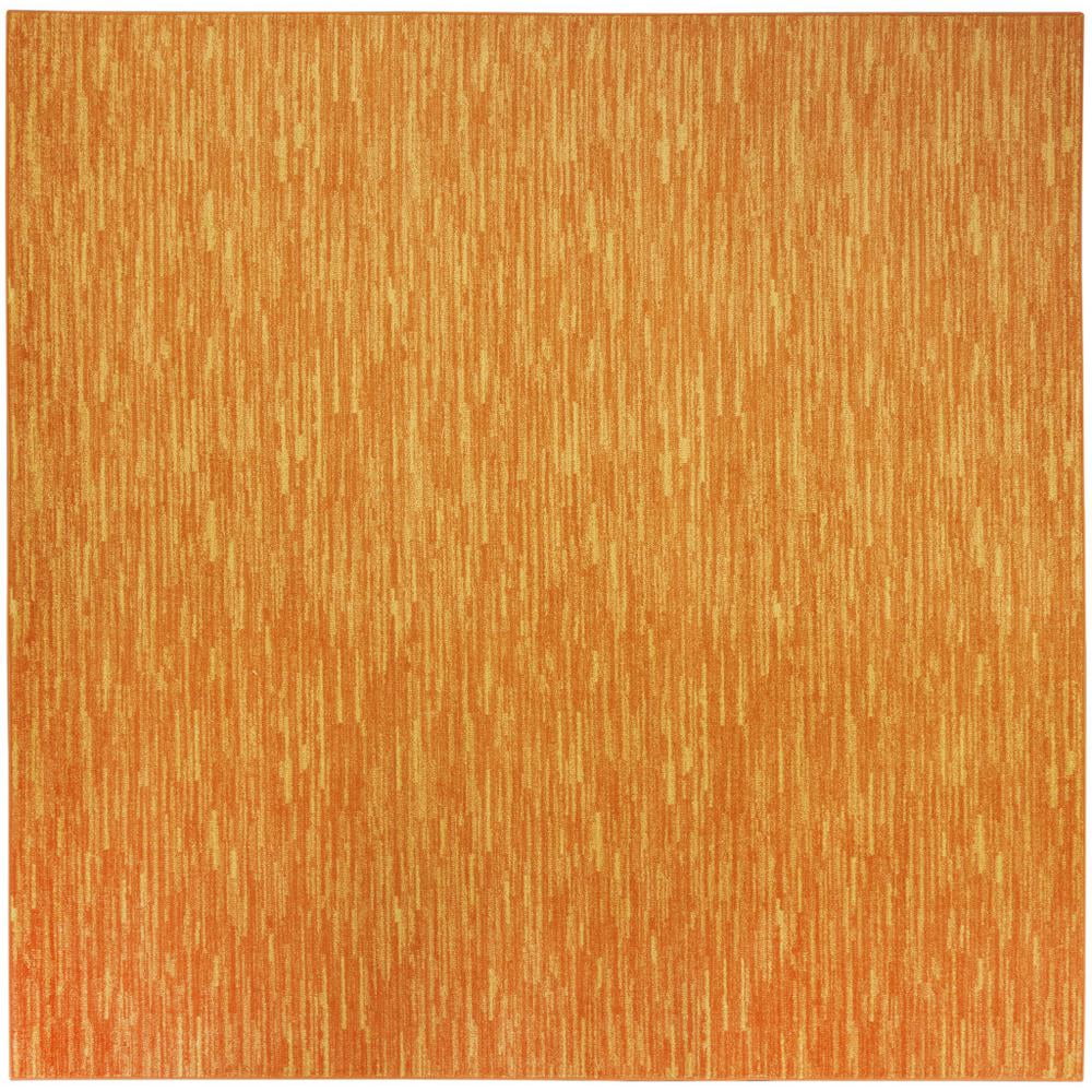 HomeRoots 9' X 9' Sunburst Square Non Skid Indoor Outdoor Area Rug ...