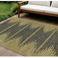 thumbnail image 1 of HomeRoots 580046 9 x 12 ft. Abstract Washable Indoor & Outdoor Rectangle Area Rug, Dark Gray & Gold, 1 of 5