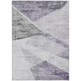 thumbnail image 1 of HomeRoots 586232 9 x 12 ft. Abstract Washable Indoor & Outdoor Rectangle Area Rug, Purple, Gray & Charcoal, 1 of 1