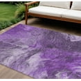 thumbnail image 1 of HomeRoots 579737 9 x 12 ft. Abstract Washable Indoor & Outdoor Rectangle Area Rug, Purple, Lilac & Eggplant, 1 of 5