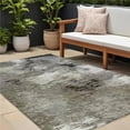 thumbnail image 1 of HomeRoots 577761 9 x 12 ft. Abstract Washable Indoor & Outdoor Rectangle Area Rug, Taupe, Beige & Ivory, 1 of 1