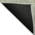 thumbnail image 1 of HomeRoots 594897 9 x 12 ft. Artichoke Green & Ivory Abstract Washable Indoor & Outdoor Rectangle Area Rug, 1 of 1