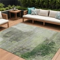 thumbnail image 1 of HomeRoots 632021 9 x 12 ft. Artichoke Green & Ivory Abstract Washable Indoor & Outdoor Rectangle Area Rug, 1 of 1